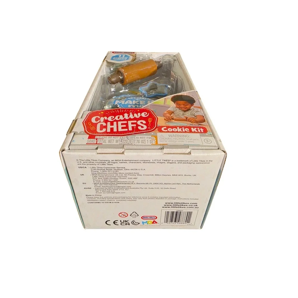 Little Tikes Creative Chefs Cookie Kit 11 Piece Pretend Play Baking‎ Set New